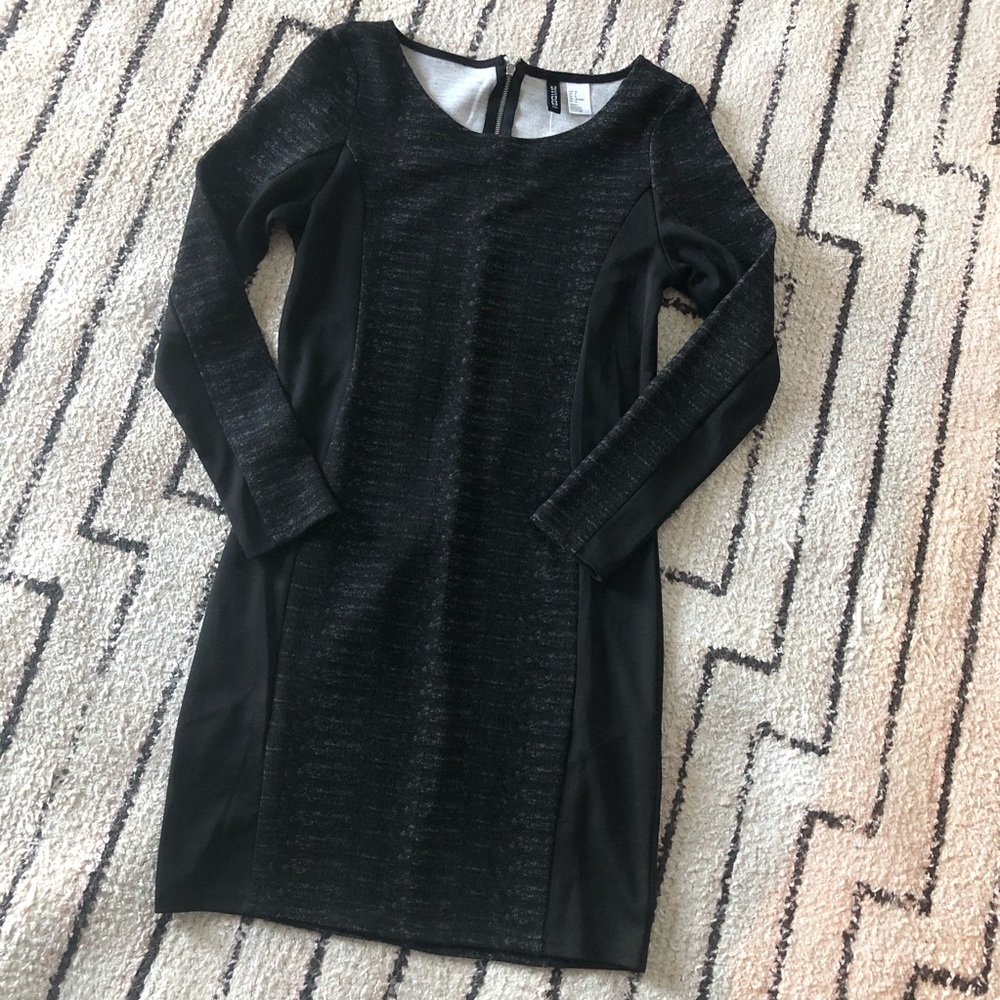 Divided black dress